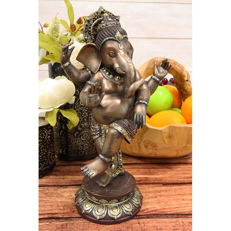Dancing Ganesha Brass Fine Murti -