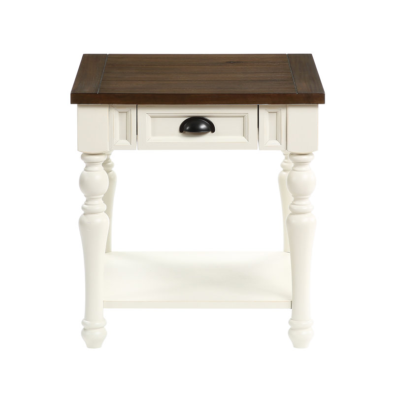 Heppman End Table with Storage