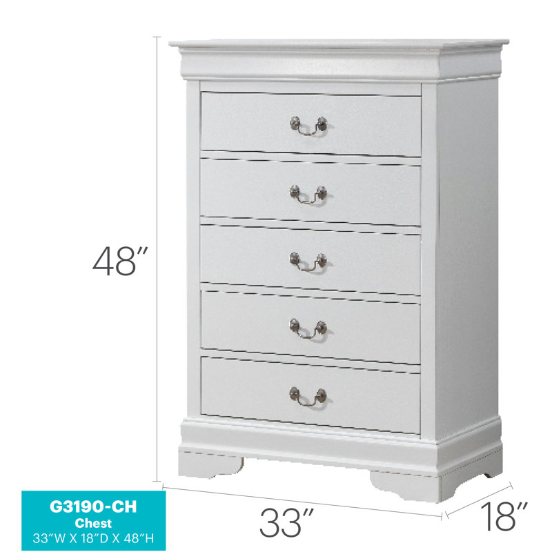 Commode Louis Phillipe, blanc, Blanc