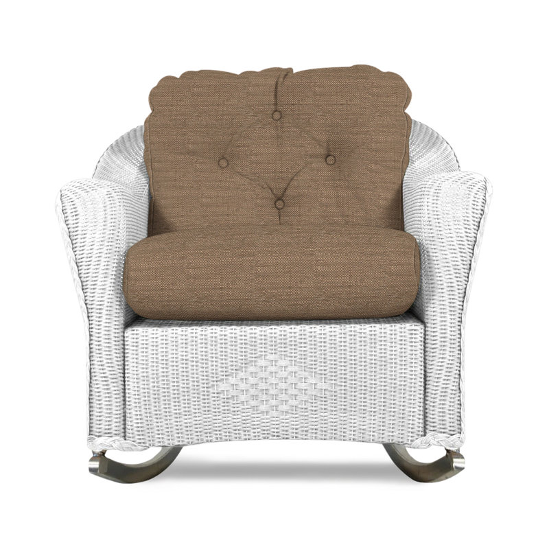 Reflections Outdoor Rocker Chair, Demo Stone, White