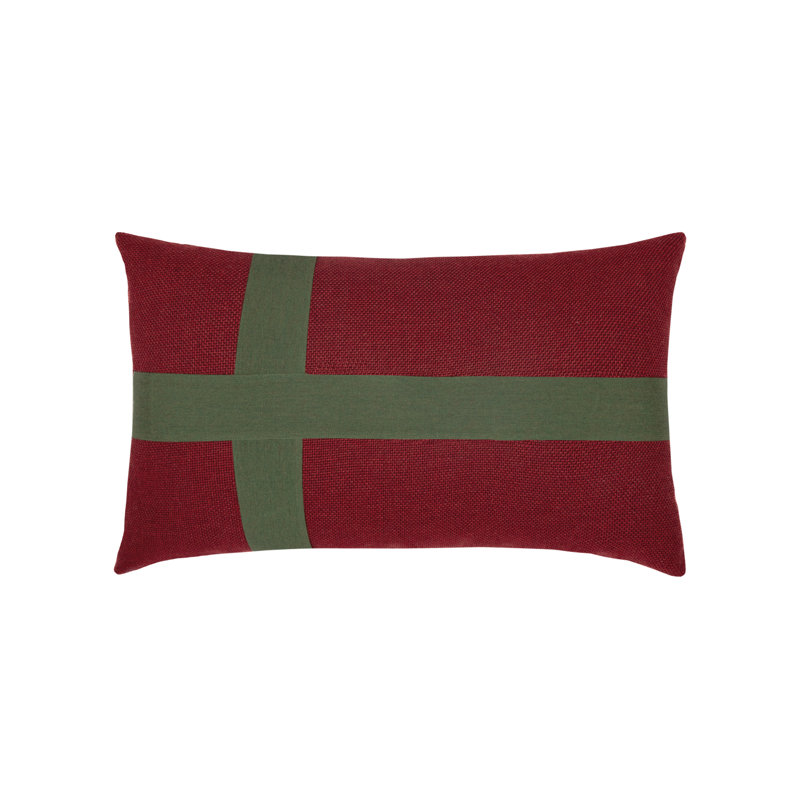 Giving Burgundy Rectangular Pillow Cover & Insert