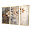 Ensemble de décorations murales fleurs de cerisier orange et gris-107213073-107213078