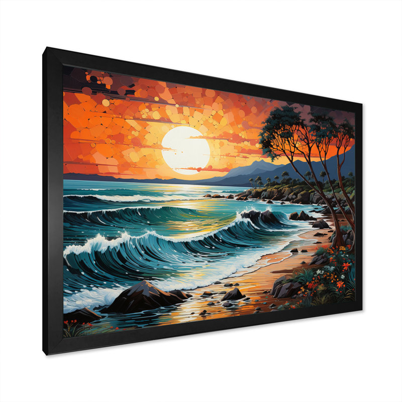 Sopris Beach Photo Tropical Vibes XXIII, H 30 po x l 40 po x P 1,5 po, Cadre photo noir