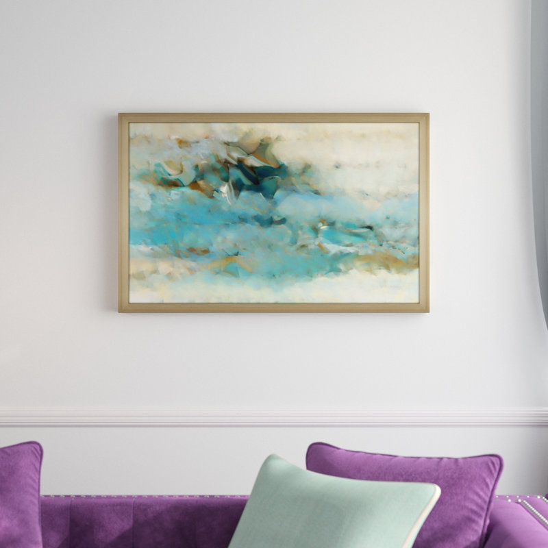 «Chassing After the Wind. Ecclesiaste 1/14 ', impression, H 21,5 po x l 33,5 po x P 2 po, Cadre flottant champagne