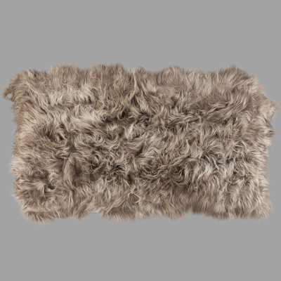 Kearney Solid Colour Sheepskin Area Rug
