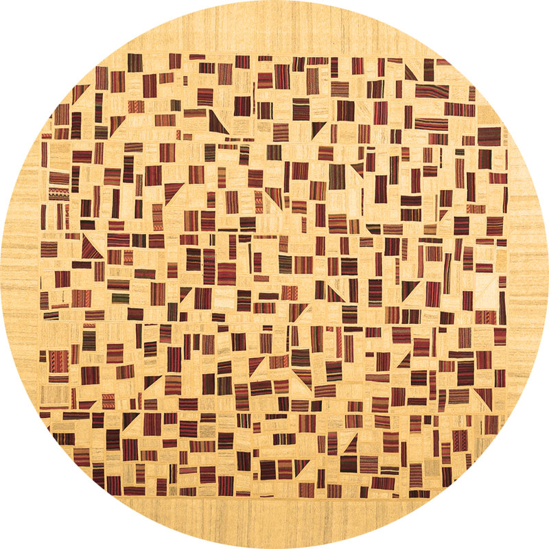 Washable Southwestern Indoor Rug, Round 8'