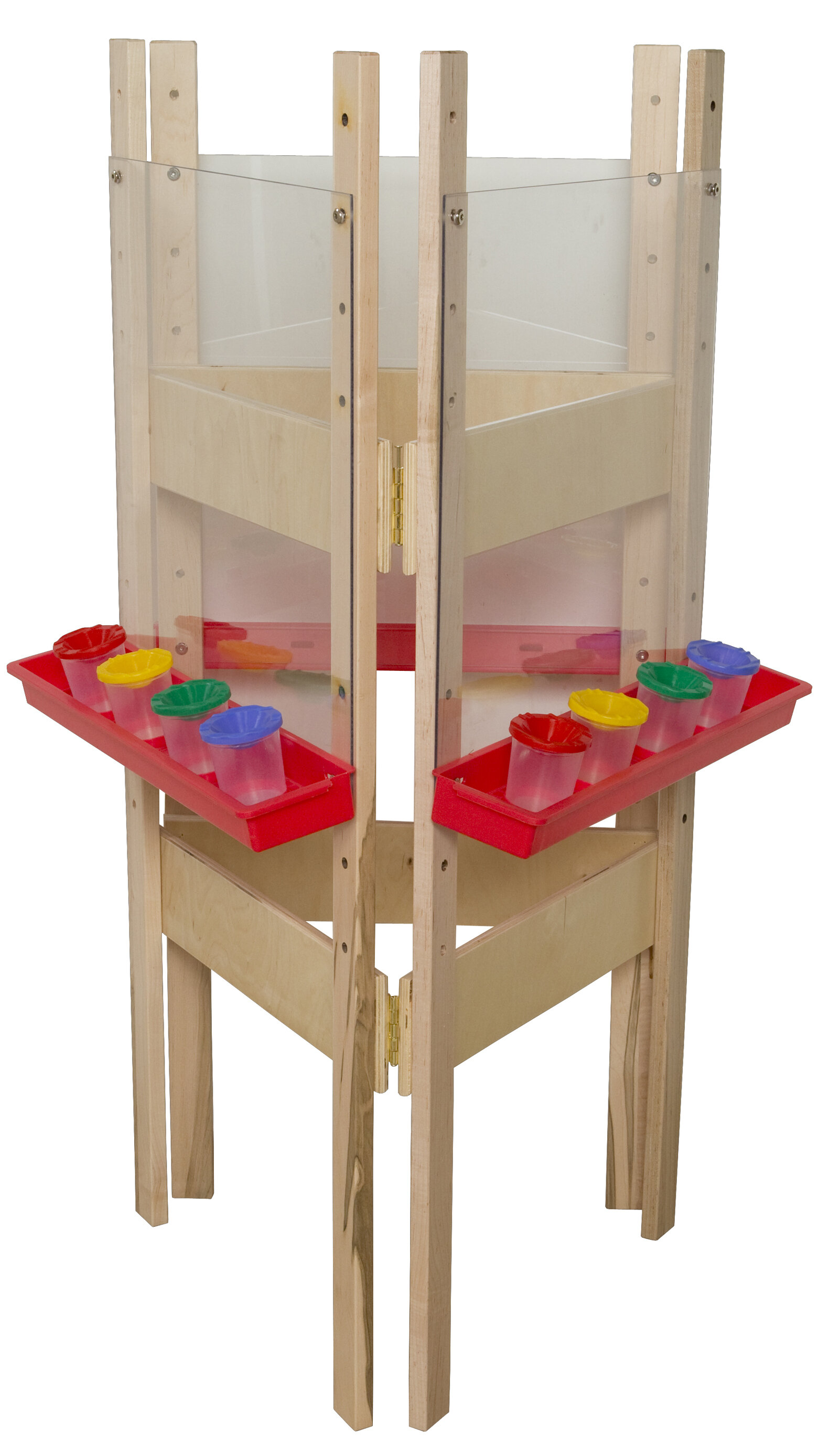 Childcraft Folding Adjustable Wood Board Easel