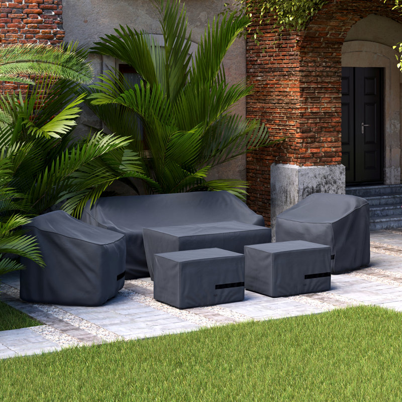 6Pc Club Seating Fire Deluxe Furniture Covers