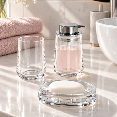 Magallon Plastic Bathroom Accessory Set