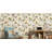 Vintage Bird Branch Pattern Wallpaper in Soft Beige-1835978536
