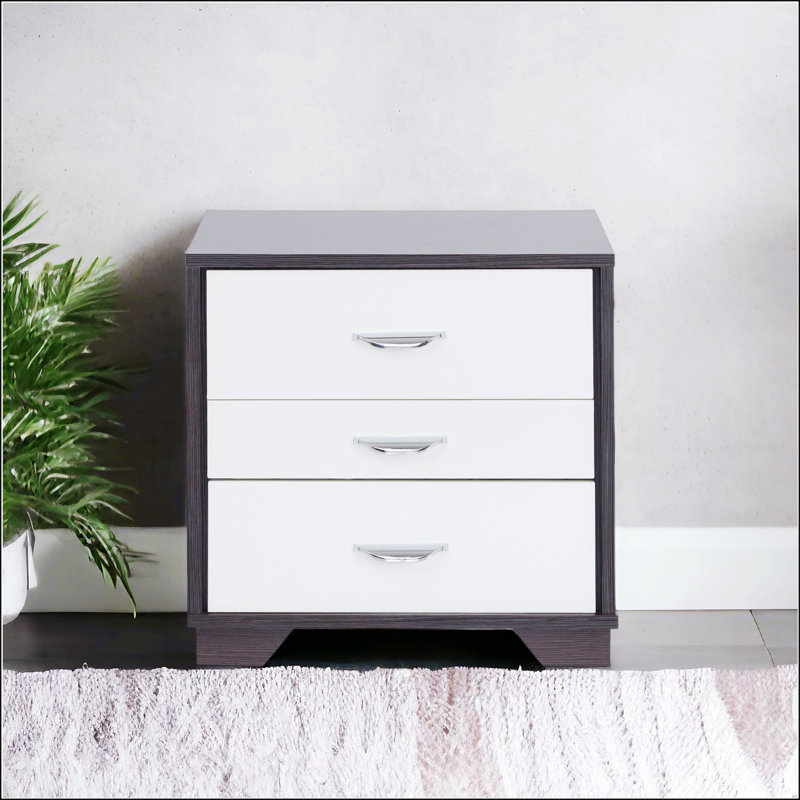 Table d'appoint blanche et noire