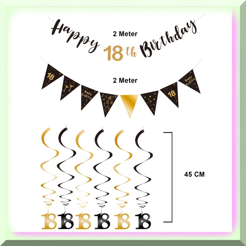Rose Gold Glitter Time Flies Banner