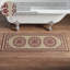 Tapis de bain en jacquard de polyester brun clair Custom House-571110796-571110784