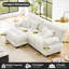 Canapé, ensemble de salon, canapé Cloud, canapé en L, tissu chenille-125370347