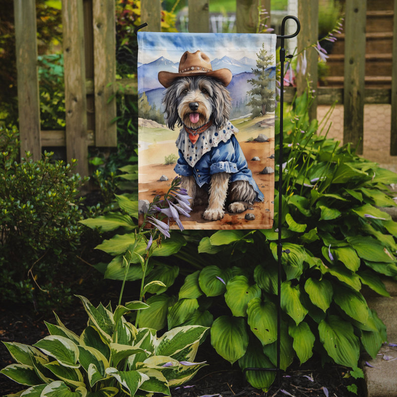 Drapeau Cowboy Welcome Garden, Berger de Bergame