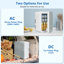 10L Mini Fridge with Glass Door, Portable Car Refrigerator with Cooler& Warmer, Countertop Mini Fridge with Handle-122807357