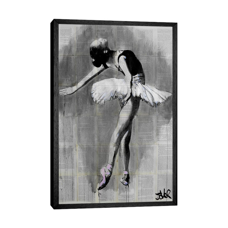 Her Finest Moment by Loui Jover - Print on Canvas, 66.04 cm H x 45.72 cm W, Black Framed