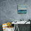 «Teal Wave II» par Silvia Vassileva, art mural sur toile-918513173