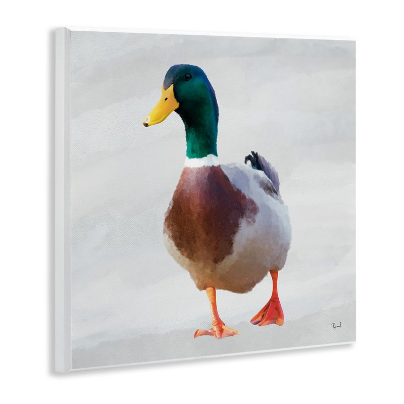 Plaque murale Mallard Duck Squawking, design par Renel Peters
