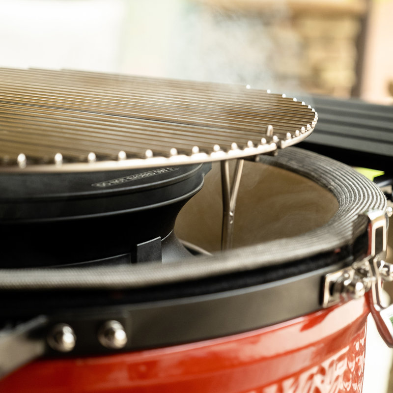 Kamado Joe SloRoller Hyperbolic Smoke Chamber Grill Accessory for ClassicJoe, 7.2" H x 17.6" W x 17.6" D