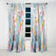 Rideau occultant moderne à motif floral cerisier rose moderne I - cerise-1999224203