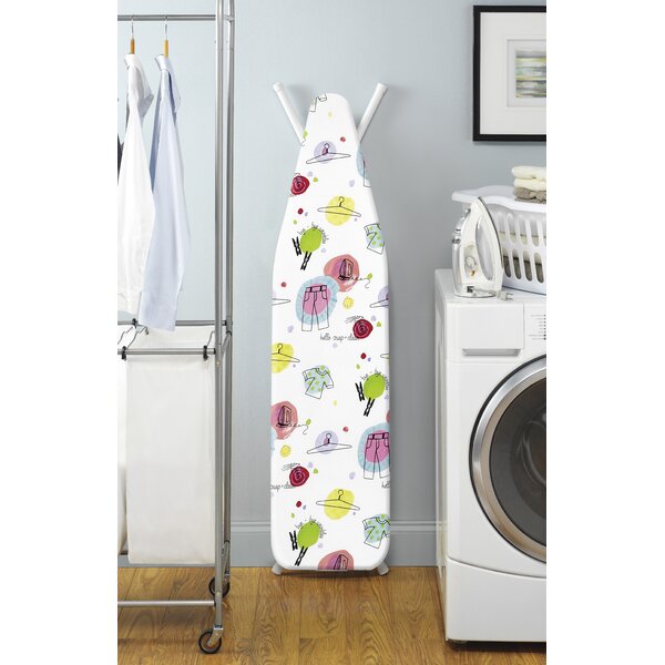 Minky Off-white Freestanding Folding Ironing Board (43-in x 14-in x 37-in)  in the Ironing Boards, Covers & Accessories department at