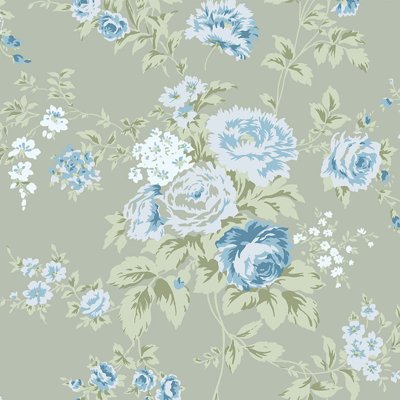 Rachel Ashwell Wild Flower Off White Wallpaper
