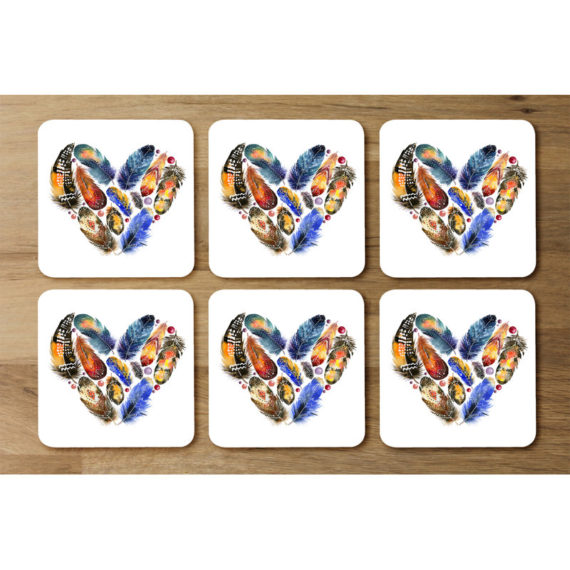 Square 6 Piece Coaster Set