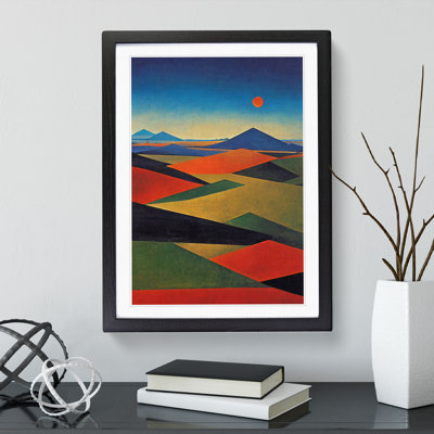 XV1022-328X Abstract Landscape Meadow Art No.3 - Single Picture Frame Painting