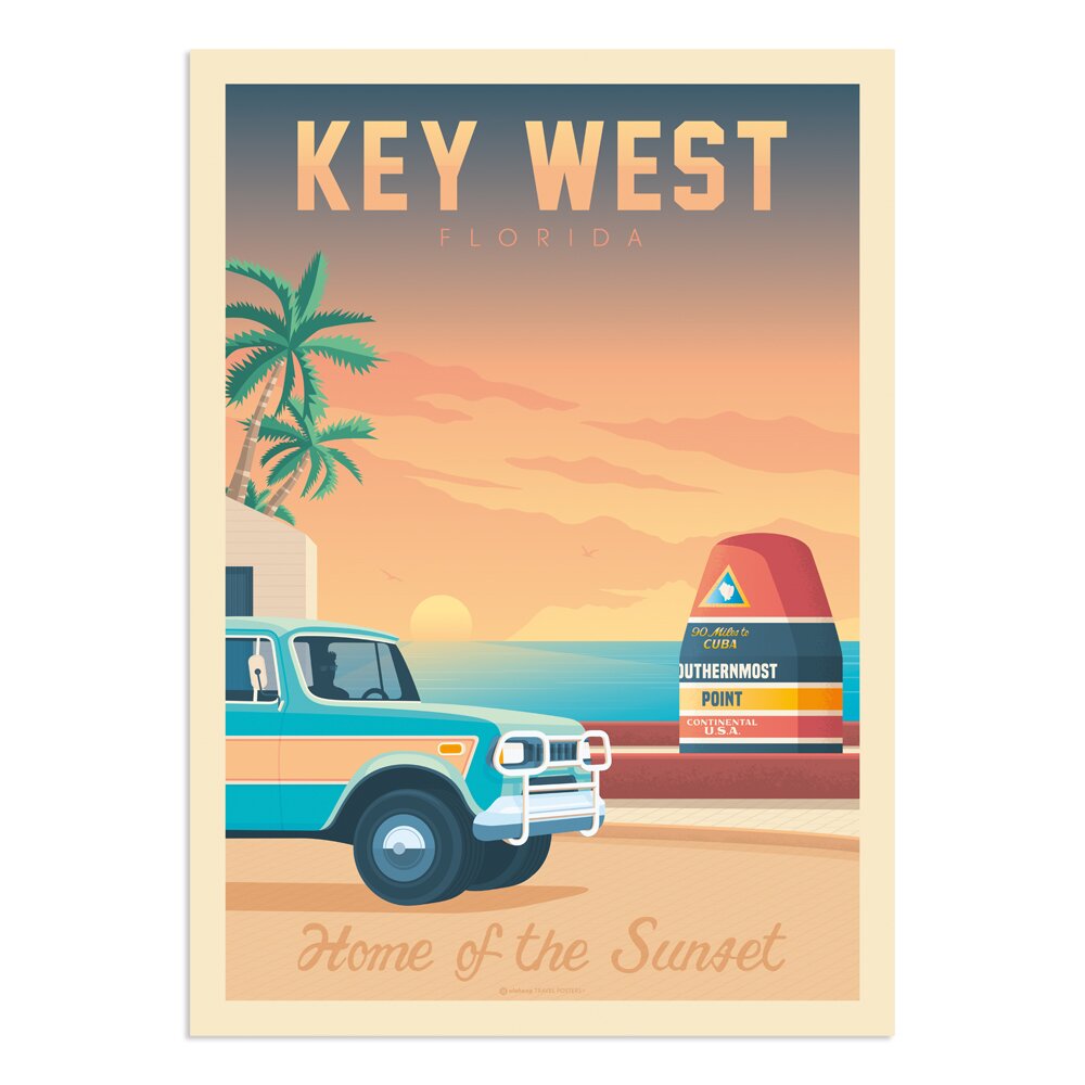 Poster Key West Südlichster Punkt