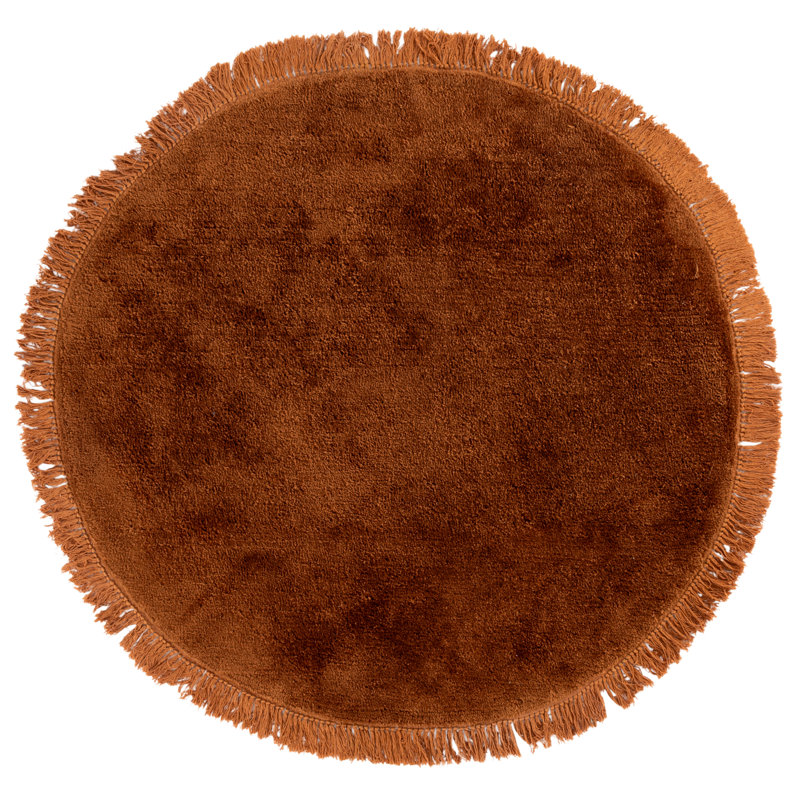 Tapis de couleur unie performance touffeté à la main Vermont 575, Rond 5 pi