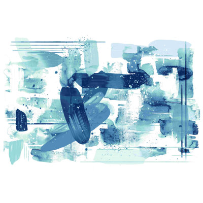 Abstrait bleu marine avec éclaboussures de peinture