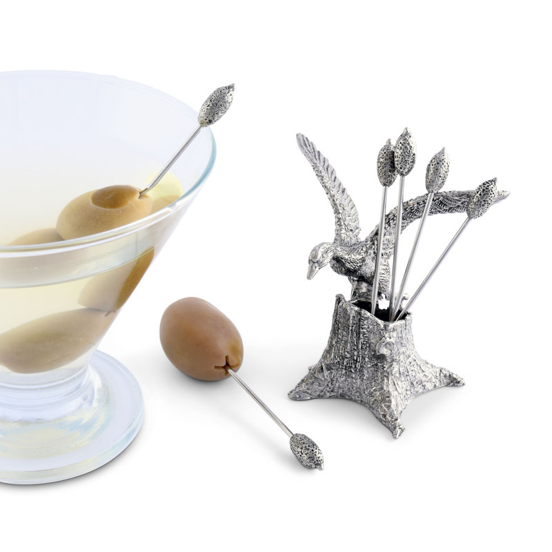 Morning Hunt Pewter Mallard Duck Cheese Marker