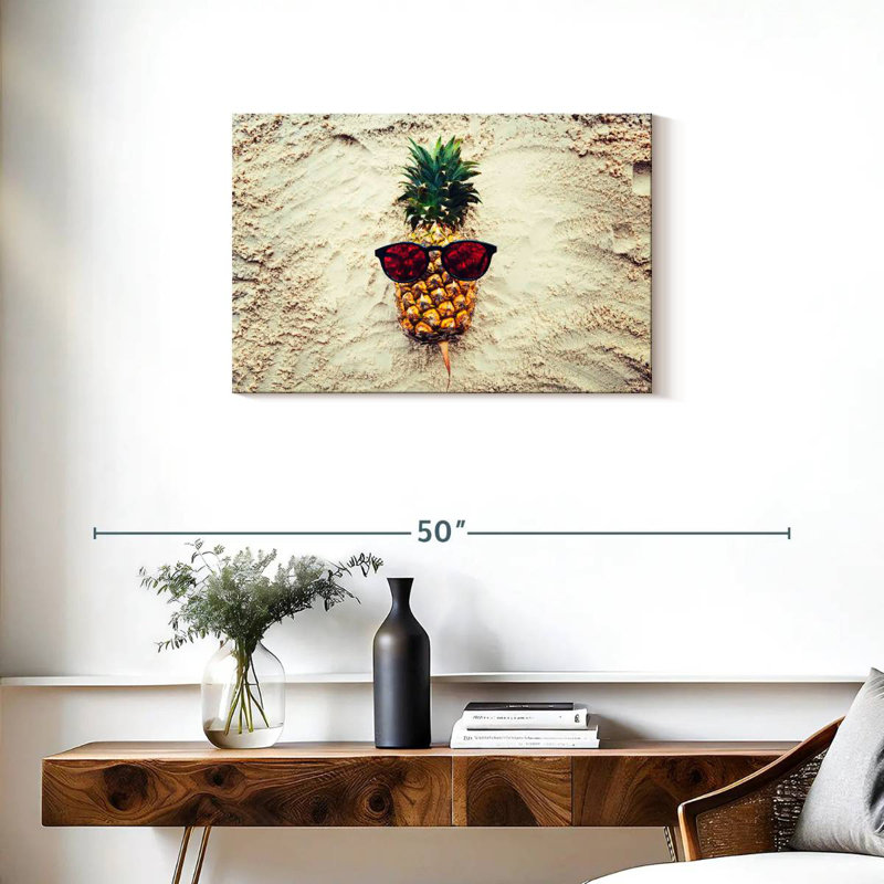 Yarlin Cool Sandy Pineapple, 20" H x 30" W