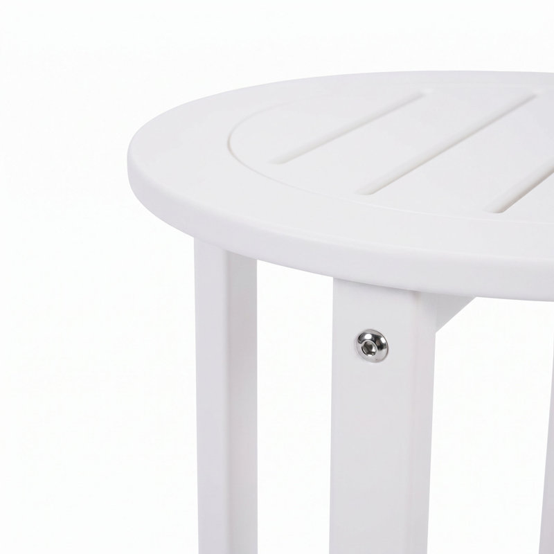 Table de bout en HDPE pour l'extérieur, table de bout ronde pour patio toutes saisons 16 po