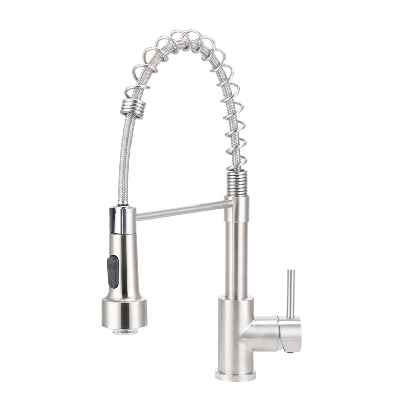 Belfry Kitchen Pull Out Kitchen Faucet, Silver