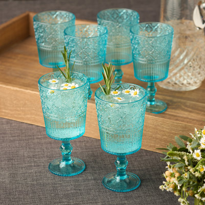 Victoria Set of 6 Acrylic All Purpose Goblet 14 oz