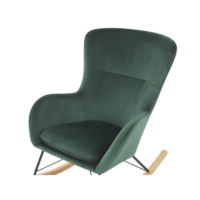 Pandora Upholstered Rocking Chair, Green
