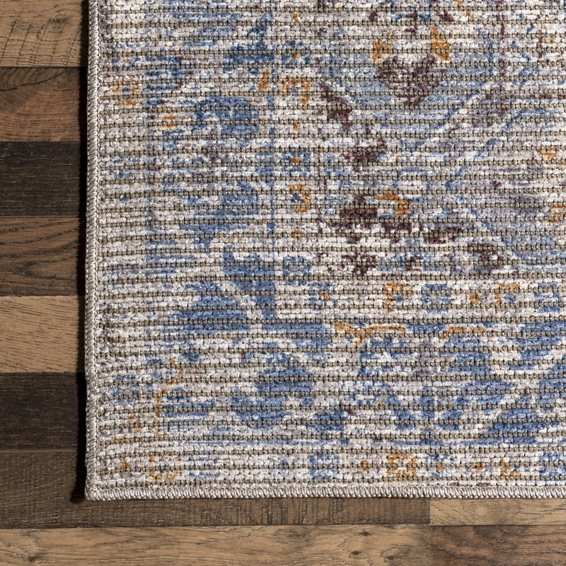 Vintage SpinClean Medallion Machine Washable Area Rug, Rectangle 3' x 5'