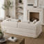 Canapé-lit convertible de 78,9 pouces, canapé-lit pliant en chenille, siège élégant avec deux coussins de dossier et deux coussins décoratifs, canapé de bricolage avec accoudoirs amovibles, idéal comme salon sur pied-391192841
