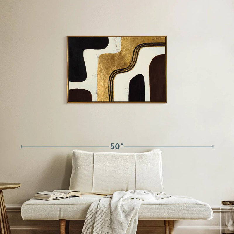 Retro Africa, Floating Frame Gold, 31" X 21"