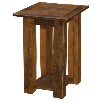 Fireside Lodge Barnwood Open End Table