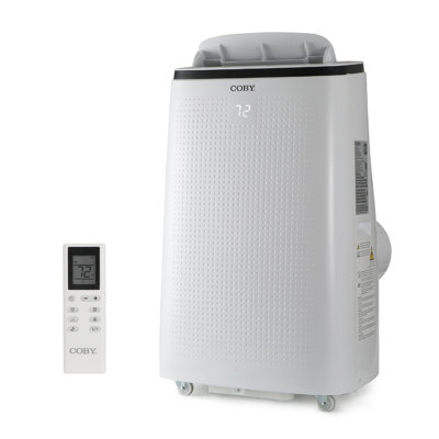 Coby 10,800 BTU SACC/CEC Portable Air Conditioner with Heat, 15,000 BTU ASHRAE 128, White -  CBPAC1080H