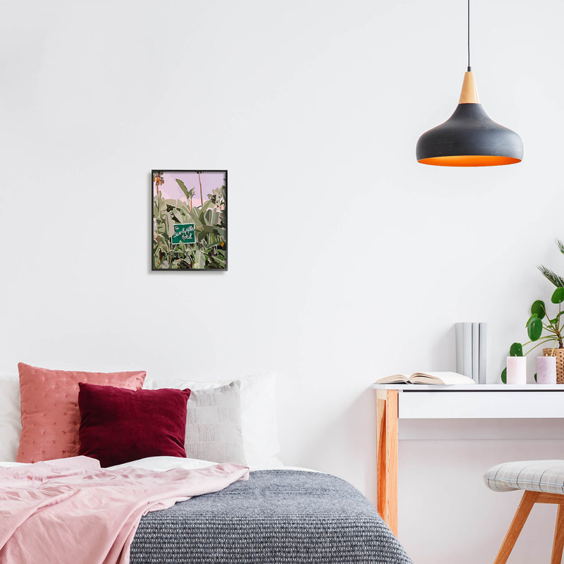 Art giclée de vacances tropicales de Beverly Hills par Amelia Noyes, H 14 po x l 11 po x P 1,5 po