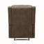 Fauteuil inclinable en microfibre brun rembourré 1pc