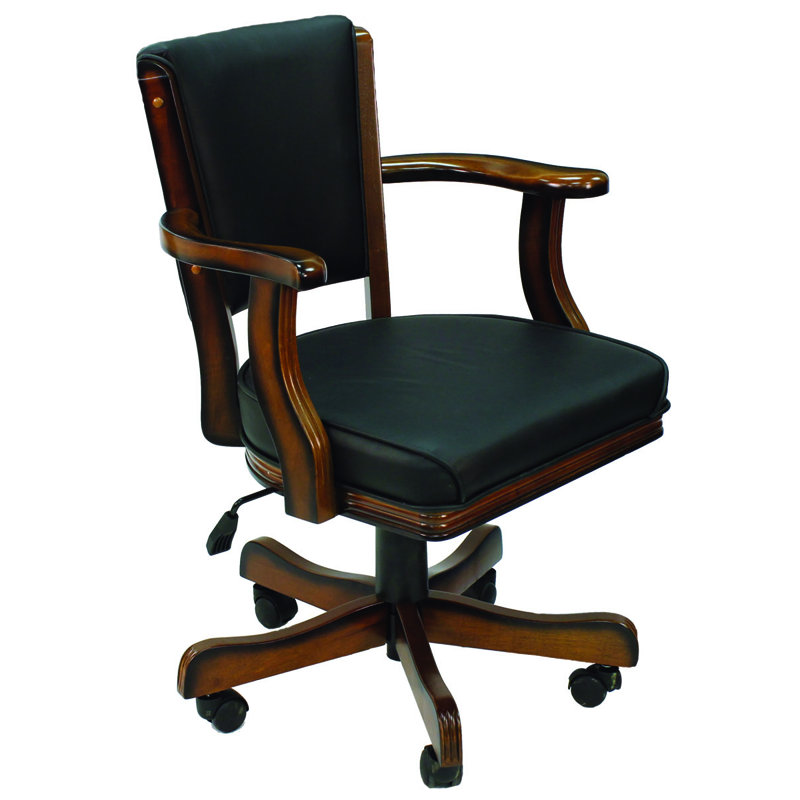 Maynes High-Back Game Chair By RAM Game Room, Chestnut