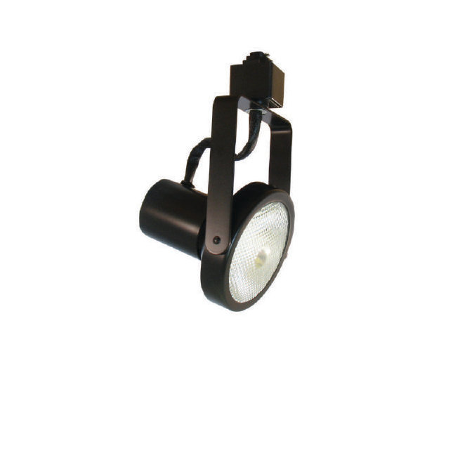 Tête de rail à cardan 1 lumières, Nickel