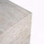 Table d'appoint carrée intérieure / extérieure en béton travertin