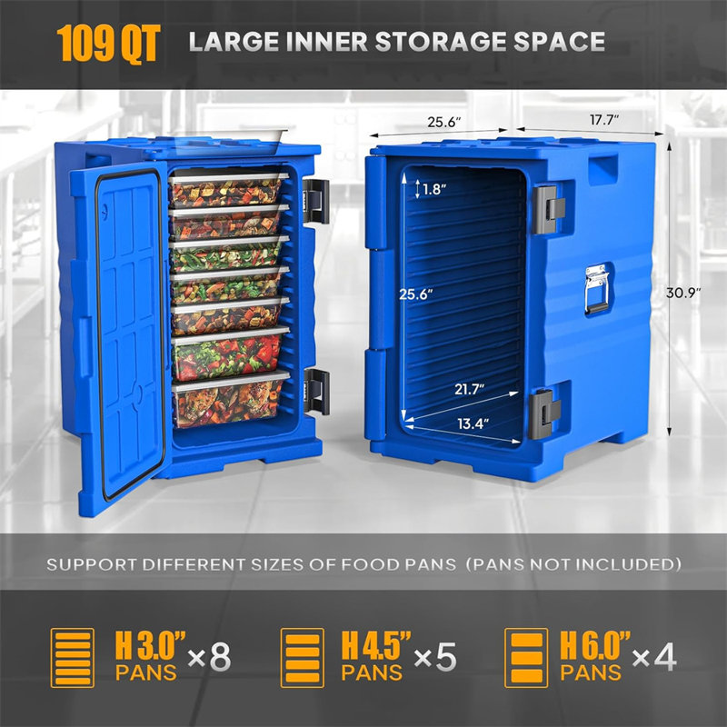 Porte-casserole avec roues 109 QT