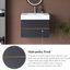 Meuble-lavabo mural avec lavabo à surface solide intégré-766815835